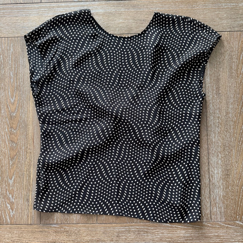 Express Black and White Blouse